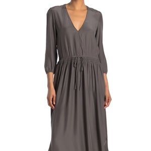 James Perse Silk Mid-Length Brown Dress Size 2 6 US👗